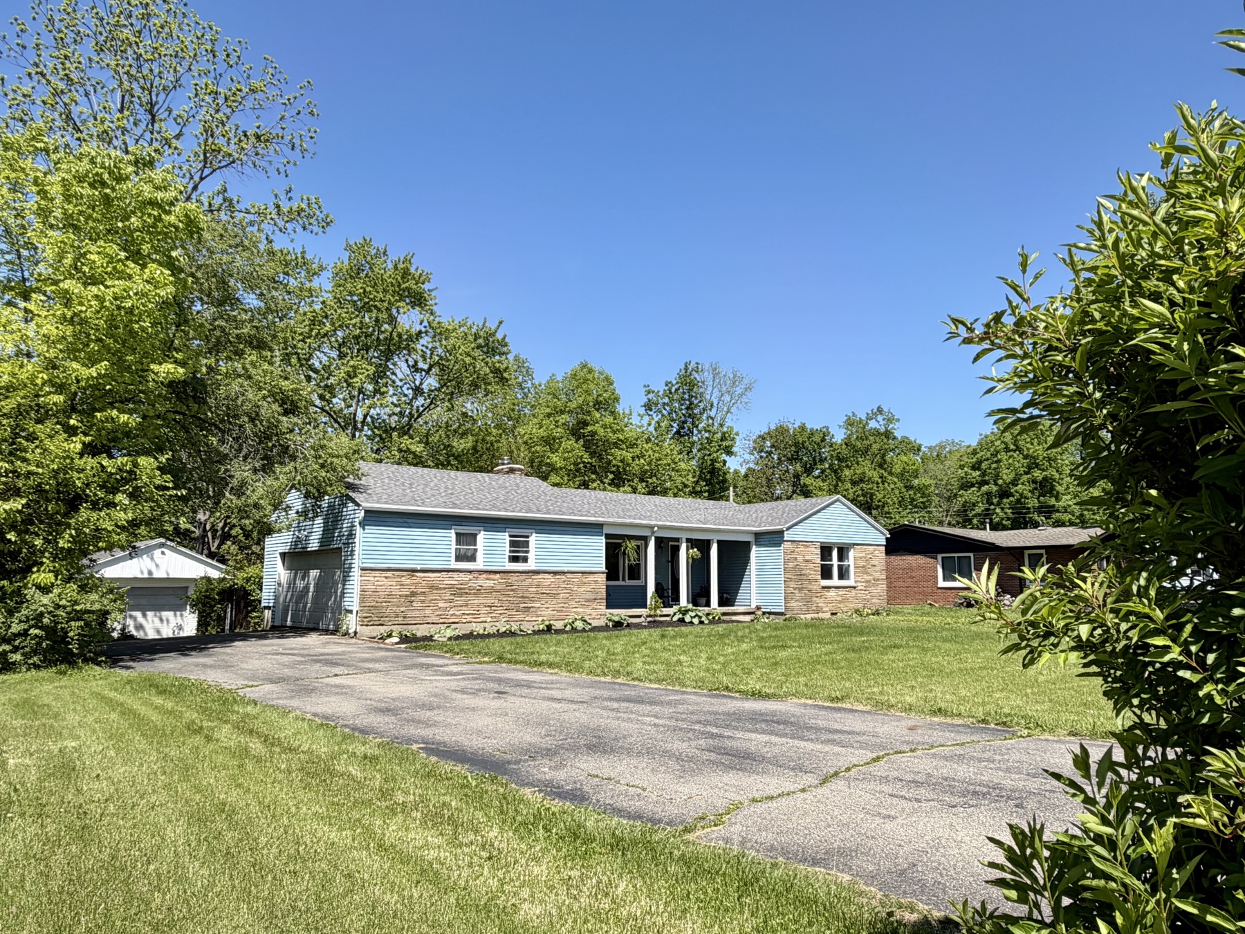 Exterior with garage