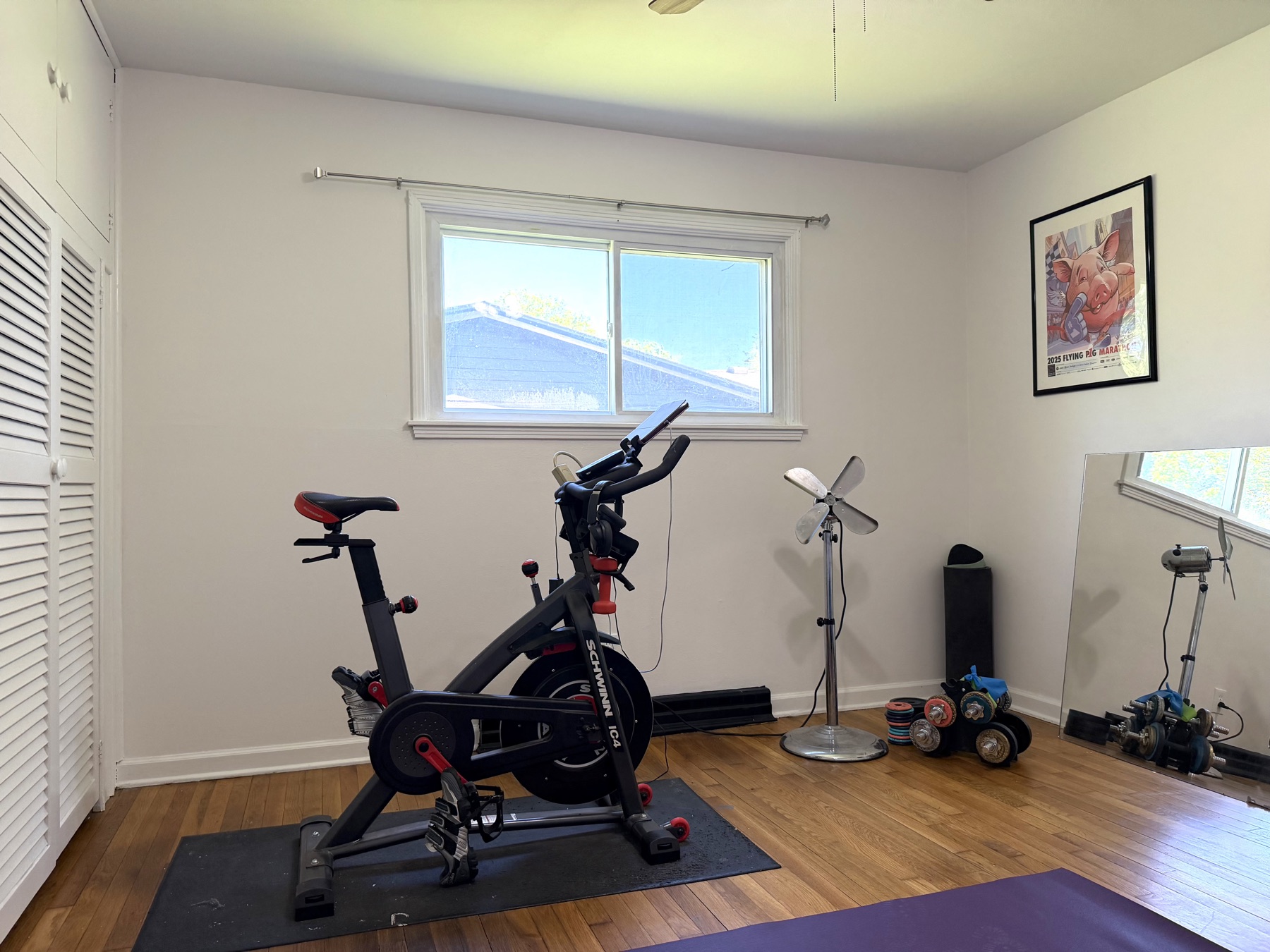 Bedroom / workout room